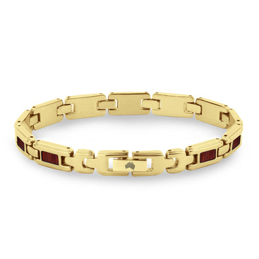 Jarrah Ladies Link Bracelet - Yellow Gold - Tyalla - Woodsman Jewelry