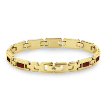 Load image into Gallery viewer, Jarrah Ladies Link Bracelet - Yellow Gold - Tyalla - Woodsman Jewelry
