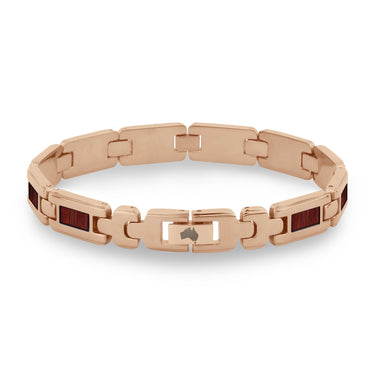 Jarrah Men's Link Bracelet - Rose Gold - Tyalla - Woodsman Jewelry