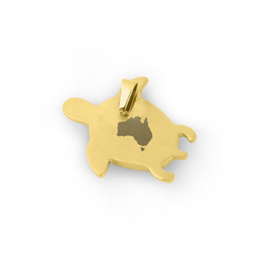 Jarrah Turtle Necklace - Yellow Gold - Tyalla - Woodsman Jewelry