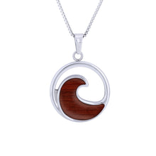 Load image into Gallery viewer, Jarrah Wave Necklace - Tyalla - Woodsman Jewelry
