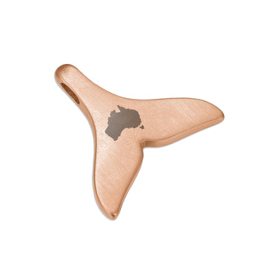 Jarrah Whale Tail Necklace - Rose Gold - Tyalla - Woodsman Jewelry