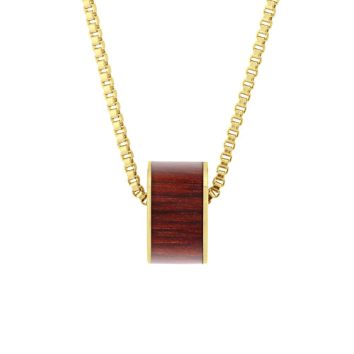 Jarrah Wide Barrel - Yellow Gold - Tyalla - Woodsman Jewelry