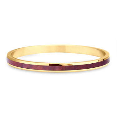Redwood Bangle - Yellow Gold - Sequoia - Woodsman Jewelry