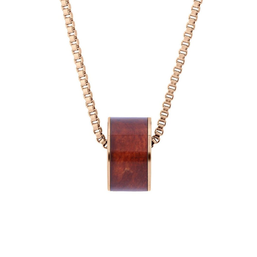 Redwood Barrel Wide - Rose Gold - Sequoia - Woodsman Jewelry