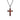 Redwood Cross Necklace - Gunmetal - Sequoia - Woodsman Jewelry