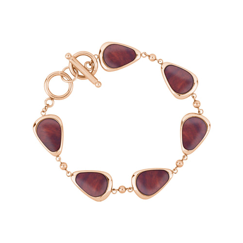 Redwood Drop Bracelet - Rose Gold - Sequoia - Woodsman Jewelry