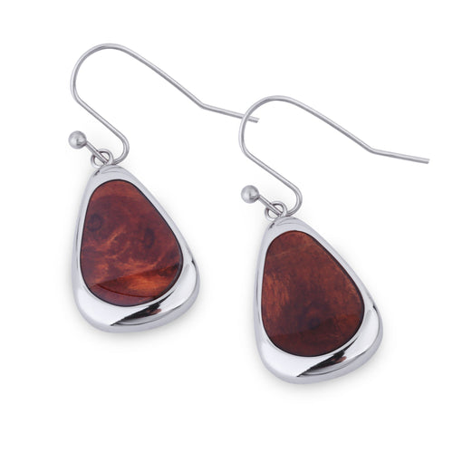 Redwood Drop Earrings - Sequoia - Woodsman Jewelry