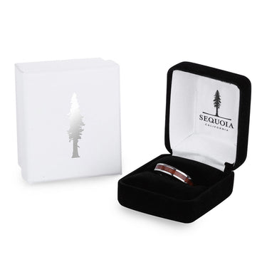 Redwood Thin Titanium Ring - Sequoia - Woodsman Jewelry