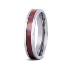 Load image into Gallery viewer, Redwood Thin Titanium Ring - Sequoia - Woodsman Jewelry

