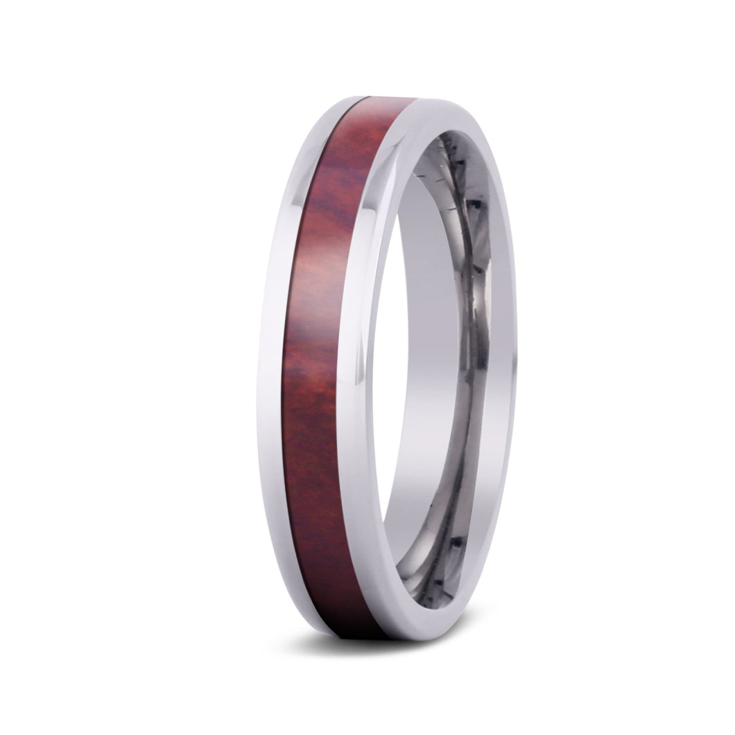 Redwood Thin Titanium Ring - Sequoia - Woodsman Jewelry