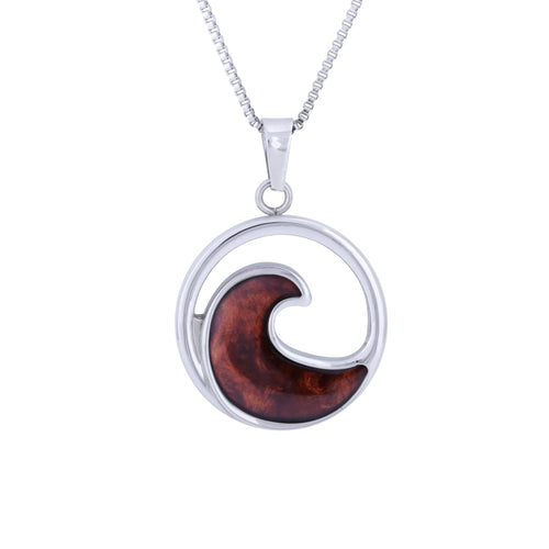 Redwood Wave Necklace - Sequoia - Woodsman Jewelry